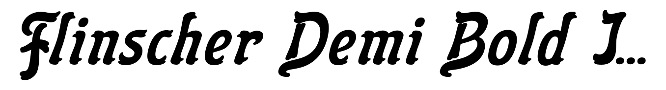 Flinscher Demi Bold Italic